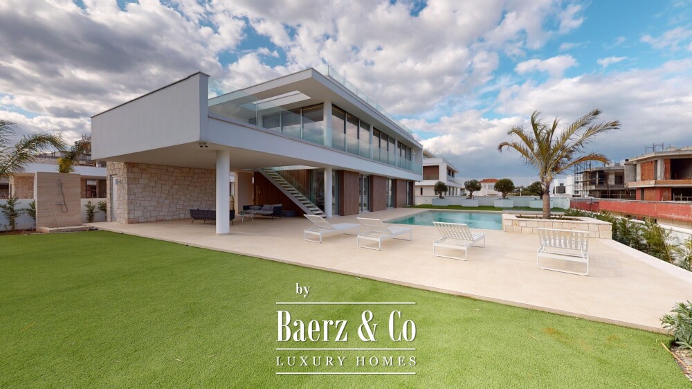 Blue Sky Exclusive Collection – key ready 5 bedroom beachfront villa with infinity pool and lift, Pervolia (villa 4) image