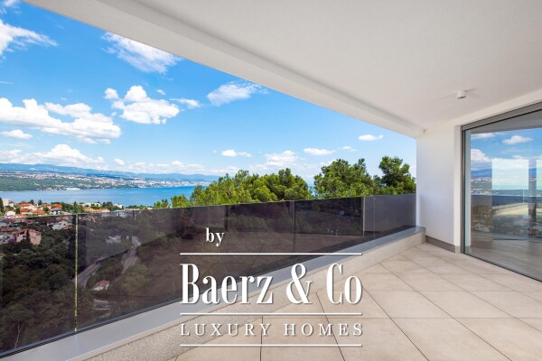 photo 6 Opatija, Center, beautiful four-room penthouse in a new building with a view of the sea of 246 m2