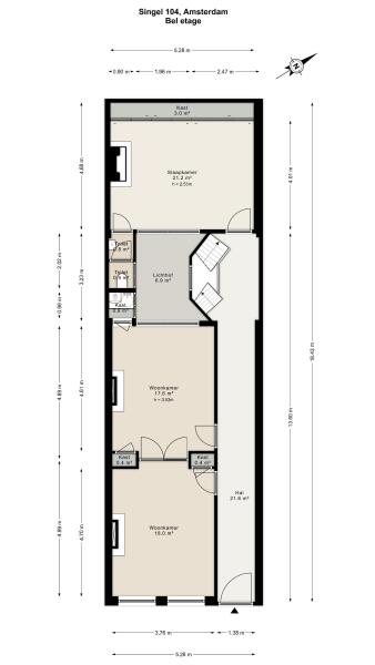 Floor Plan 5 - Singel 104 A