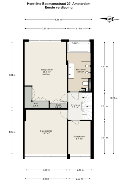 Floor Plan 5 - Henriette Bosmansstraat 29