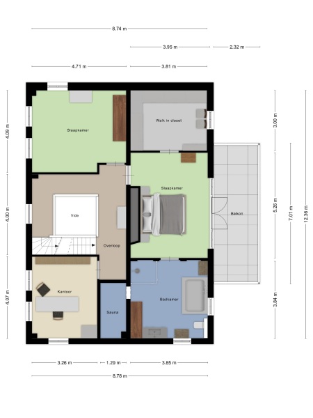 Floor Plan 2 - Westerstraat 49 b