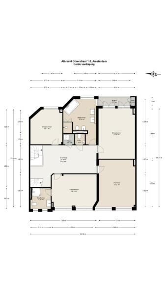Floor Plan 3 - Albrecht Durerstraat 1 2