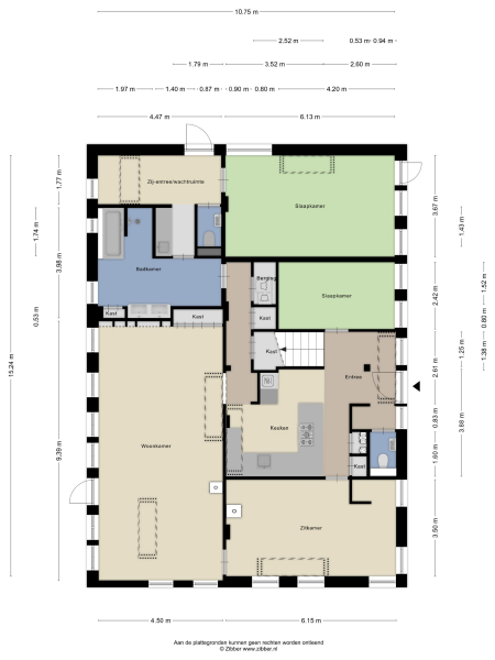 Floor Plan 1 - Tiendweg 2 A