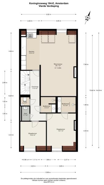 Floor Plan 1 - Koninginneweg 164 E