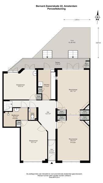 Floor Plan 2 - Bernard Zweerskade 22