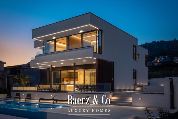 photo 1 Trogir, Seget — luxury villa with a swimming pool and beautiful views of the forest, sea, and island