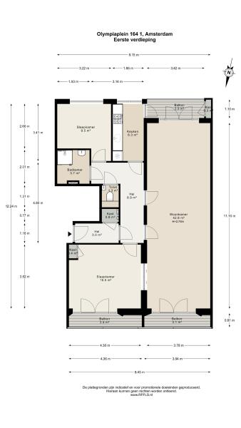 Floor Plan 1 - Olympiaplein 164 1