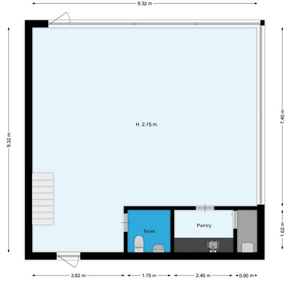 Floor Plan 3 - Botsholsedwarsweg 3